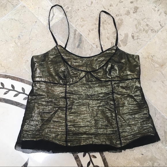 Marc Jacobs Gold and Mesh Runway Top - Picture 4 of 8